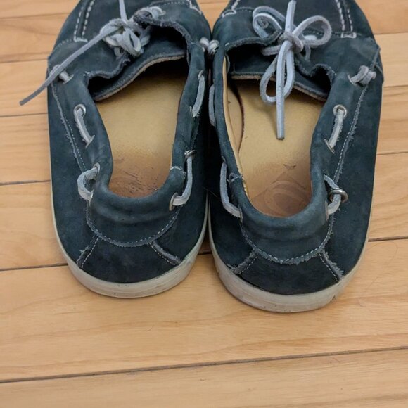 Dark blue leather vintage boat shoes - size 39 (made in Brazil) - Picture 3 of 6